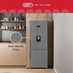 Defy 70cm Fridge/ Freezer Frost Free Naturelight Satin Metallic - DAC705 - Image 4