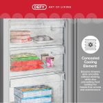 Defy 323L Fridge Freezer with Water Dispenser Satin Metallic - DAC627 - Image 7