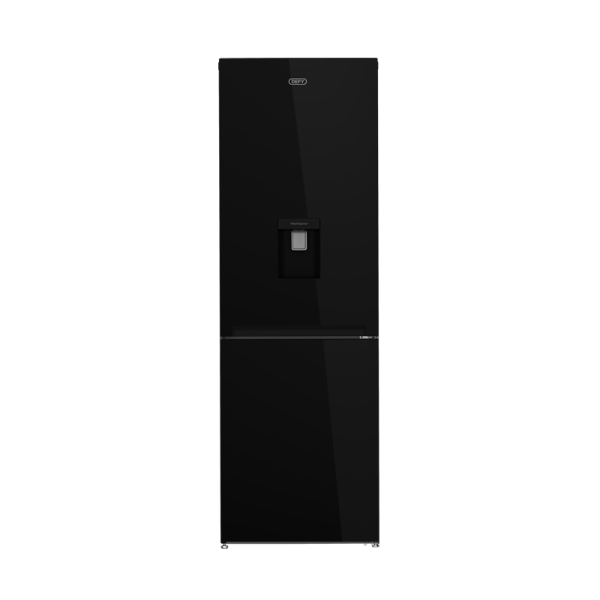 Defy 348L Eco Fridge Freezer with Water Dispenser Mirror Black Glass - DAC652