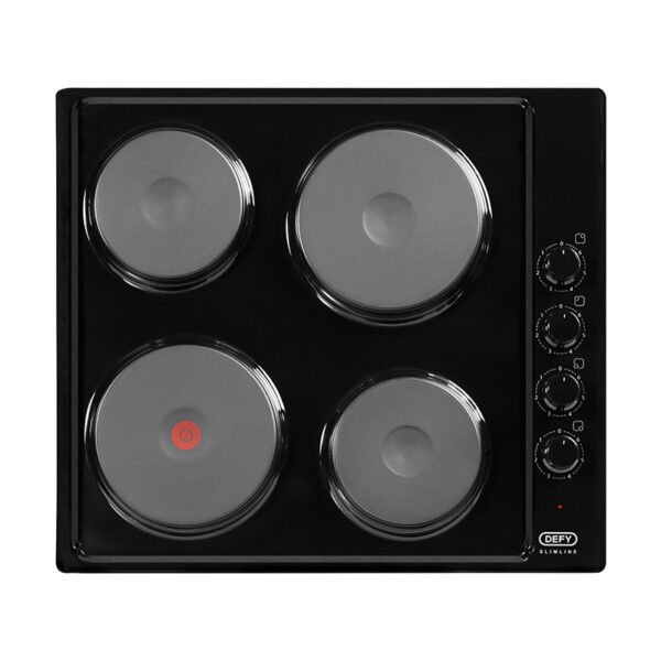Defy 60cm Solid Plate Hob - Black DHD398