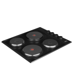 Defy 60cm Solid Plate Hob Black - DHD398 - Image 4
