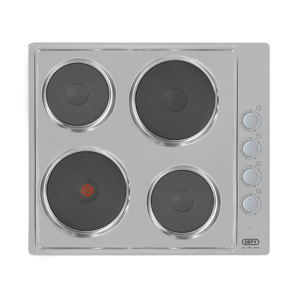 Defy 60cm Solid Plate Hob - Silver DHD399