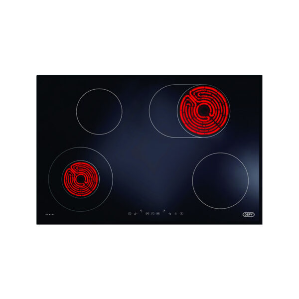Defy 77cm Gemini Touch Control Hob - Black DHD417