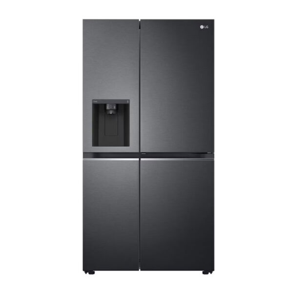 LG 611L Side x Side Fridge with Water Ice Dispenser Black - GCL257SQSL