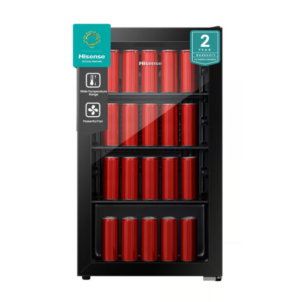 Hisense 91L Beverage Cooler Black - H125BC
