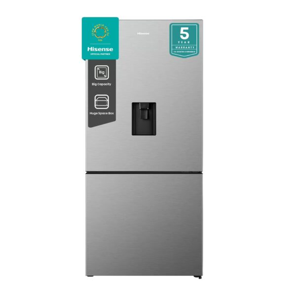 Hisense 463L Fridge Freezer with Water Dispenser - Brushed Stainless H610BSWD