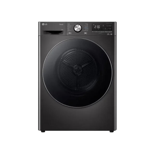 LG 10kg Heat Pump Tumble Dryer Black - RH10V9ZV2W