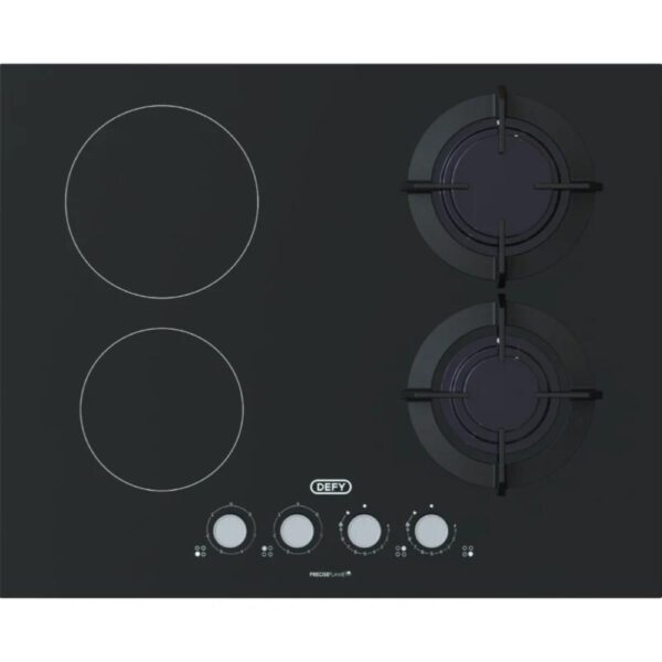 Defy Gas & Electric Hob Black - DHG606