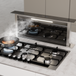 Falco 90cm Downdraft Cookerhood Black Glass - FAL90DDGBG - Image 4