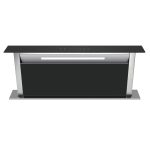Falco 90cm Downdraft Cookerhood Black Glass - FAL90DDGBG