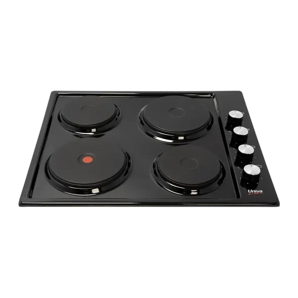 Univa 60cm Solid Plate Hob - Black U156B1