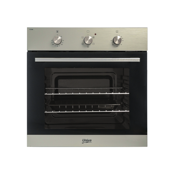 Univa 60cm Eye Level Oven - Brushed Metallic U246M1