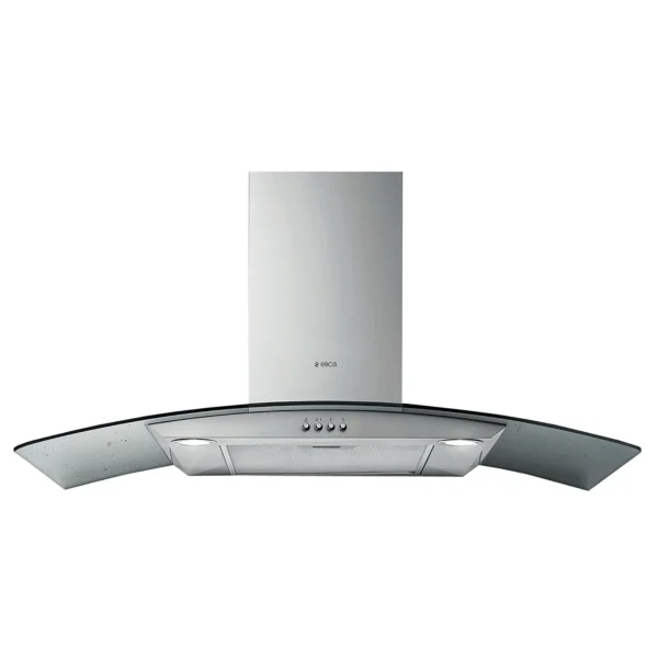 Elica 90cm Curved Glass Extractor Stainless Steel - 10/CIRCUS90