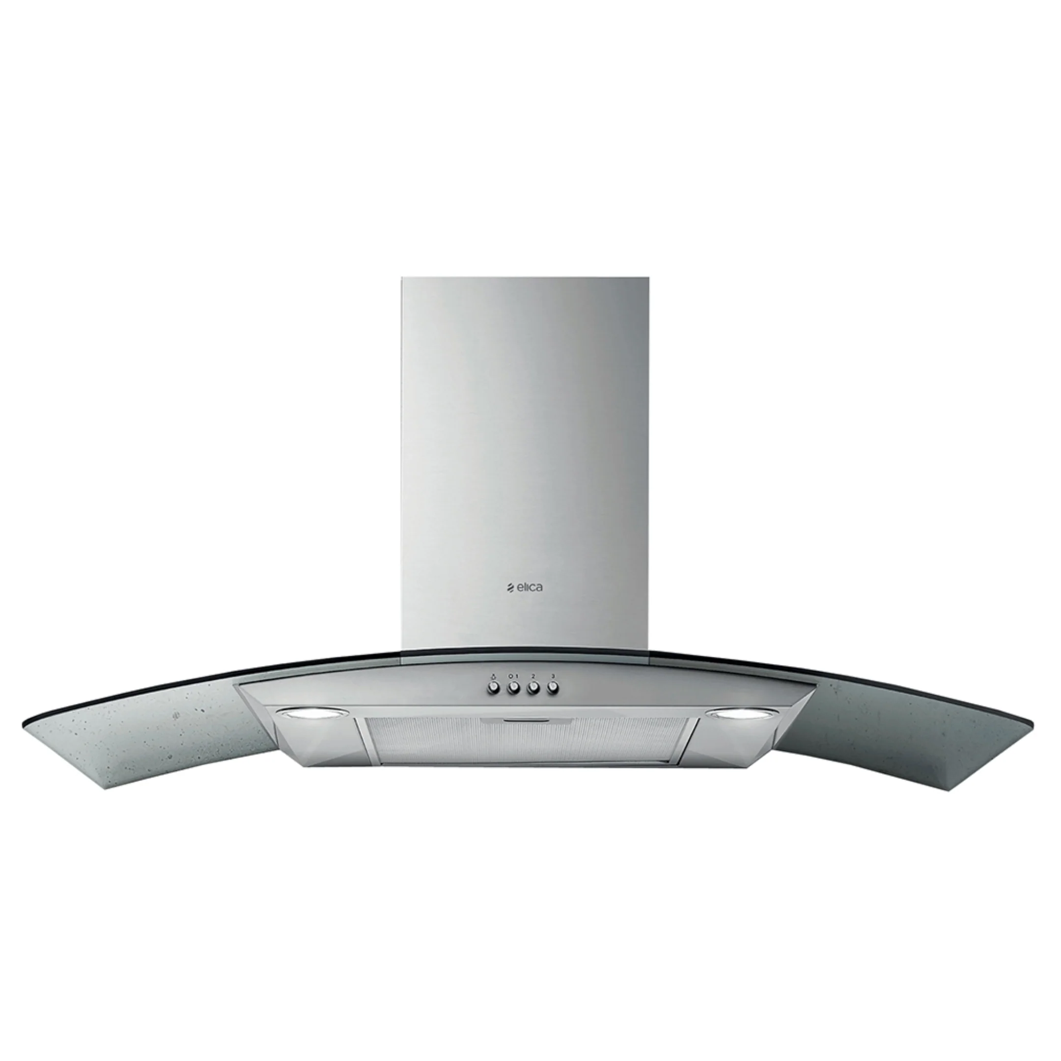 CIRCUS90 Elica 90cm Curved Glass Extractor Stainless Steel - 10/CIRCUS90 - Image 1