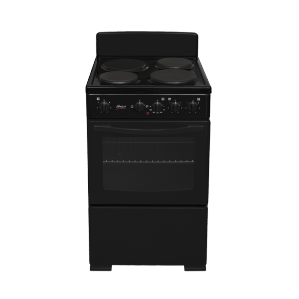 Univa 3 Plate Compact Electric Stove - Black U305B1