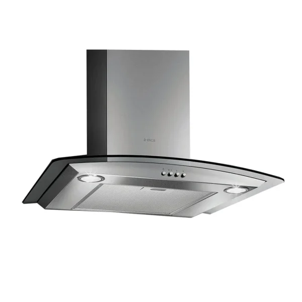 Elica 60Cm Curved Glass Extractor Stainless Steel - 10/CIRCUS60