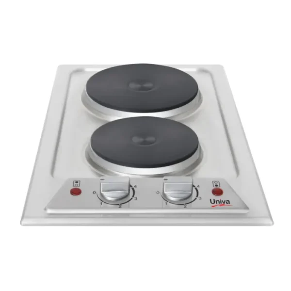 Univa 2 Plate Electric Hob - Stainless Steel UDH02SS