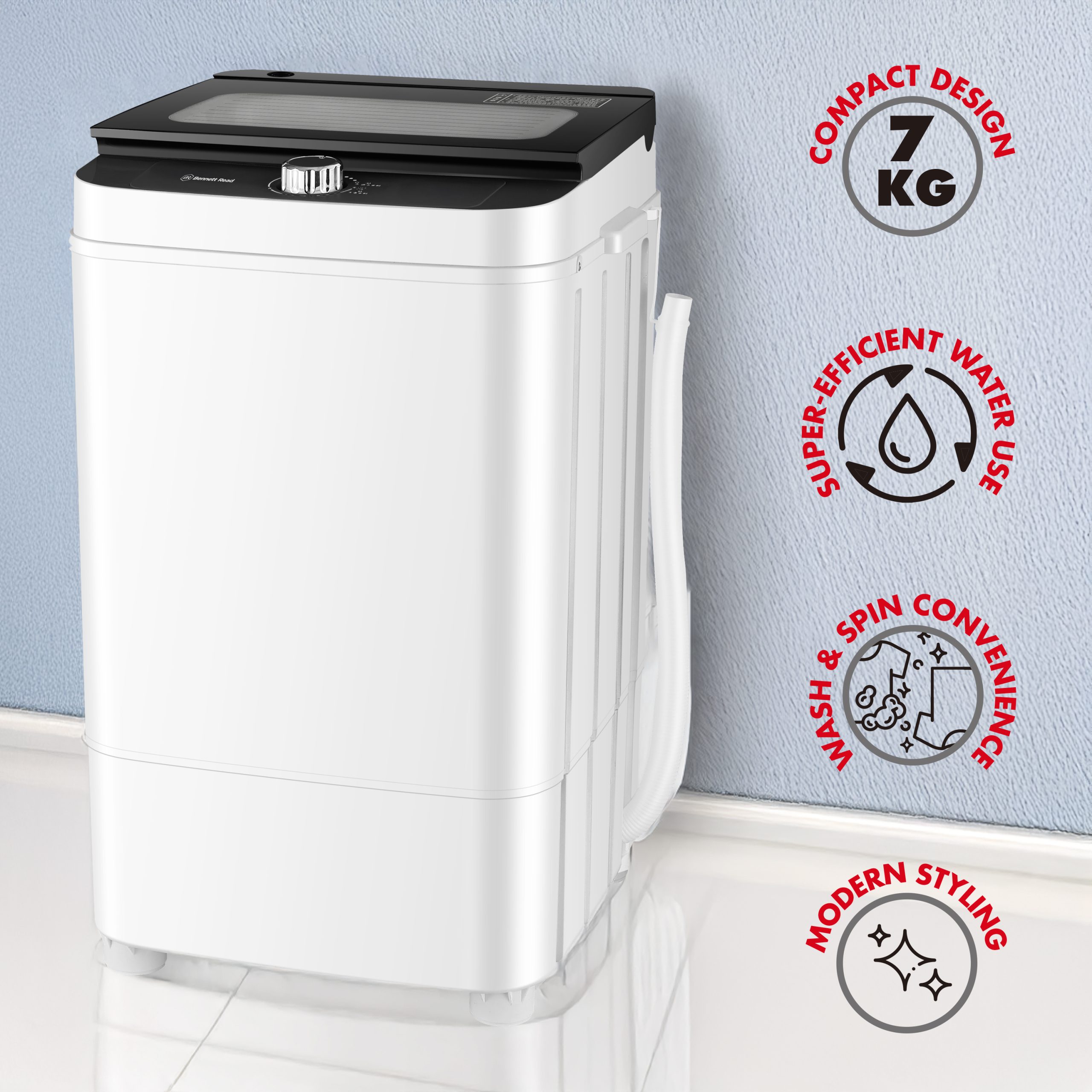 Bennett Read 7KG Sponono Washing Machine JCW112 Nu Home