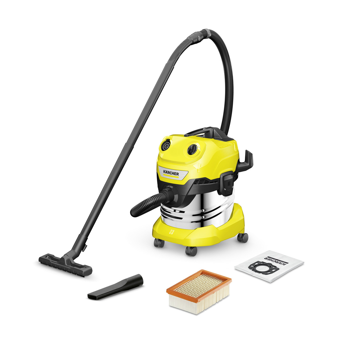 d1 (2) Karcher Wet And Dry Vacuum Cleaner - WD 4 S V - Image 1