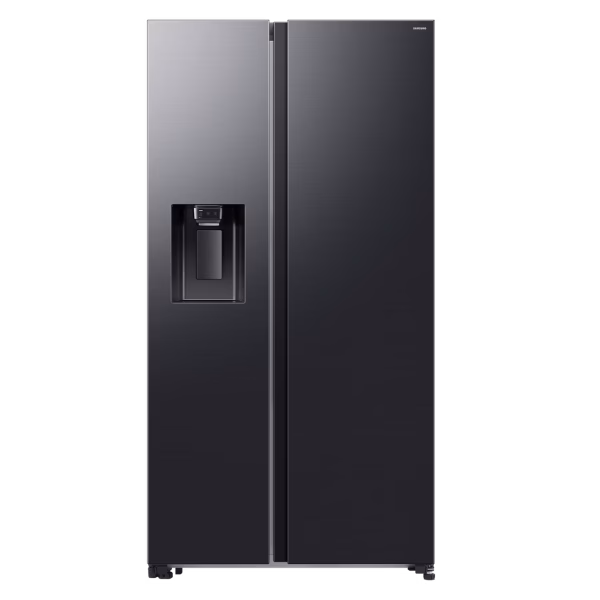 Samsung 617l Black Side By Side Bespoke Fridge with Water and Ice Dispenser- RS70F65K2FFA
