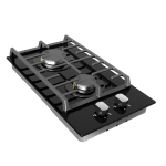 Falco 30 cm 2 Burner Gas On Glass Hob - FAL-BGH-30
