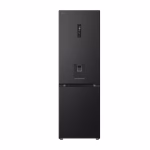 LG 343L Matte Black Bottom Freezer Fridge - GCF459FSUW