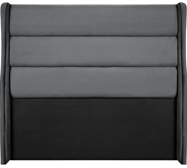 Flore Double Size Headboard Velvet Grey - Flore