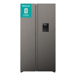 Hisense 541l Titanium Silver Side By Side Refrigerator - H680SITWD