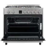 90cm Stainless Steel Freestanding Gas Cooker With Electric Oven - AEGZA90ES1 - Image 2