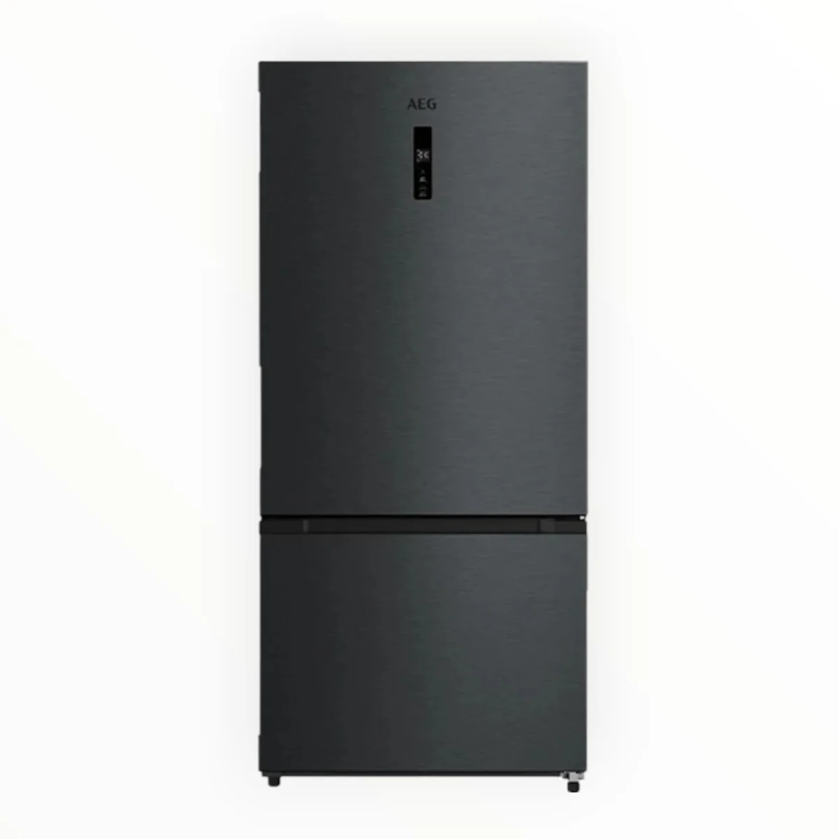 transparent-Photoroom-2026-05-25T100828.275 AEG 646L Bottom Freezer Fridge No Frost, Inverter, Dark Inox - AEGZA680BF1 - Image 1