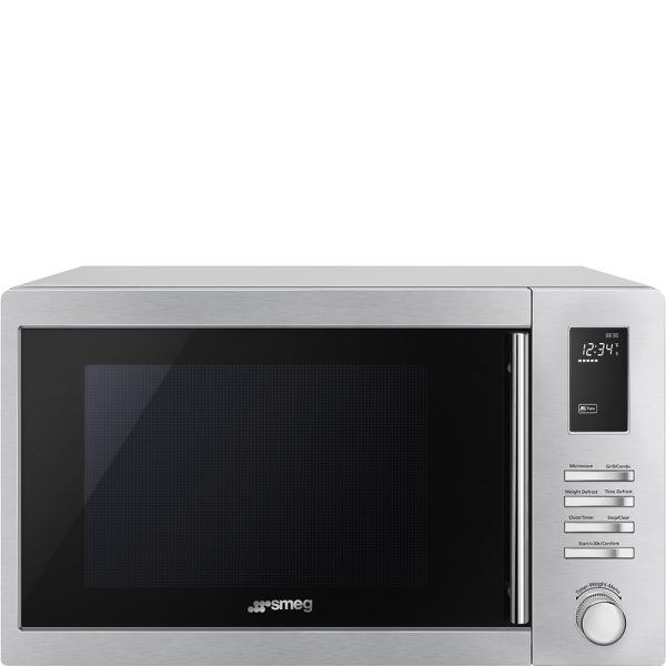 Smeg 25L Silver Microwave - MOE25X