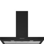 Smeg 90cm Wall Hood Extractor Matt Black - KBT900NE