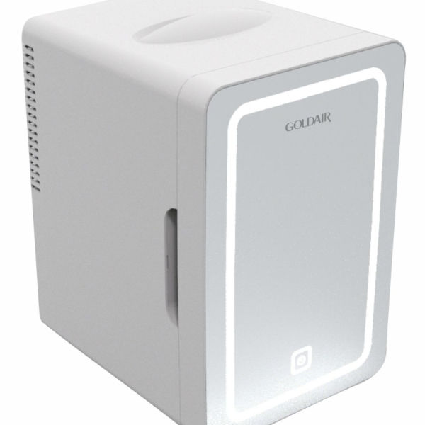 Goldair 6LT LED Mirror Mini Cooler White - GMR-600