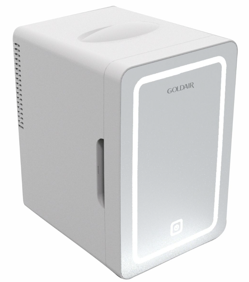 gmr600 Goldair 6LT LED Mirror Mini Cooler White - GMR-600 - Image 1